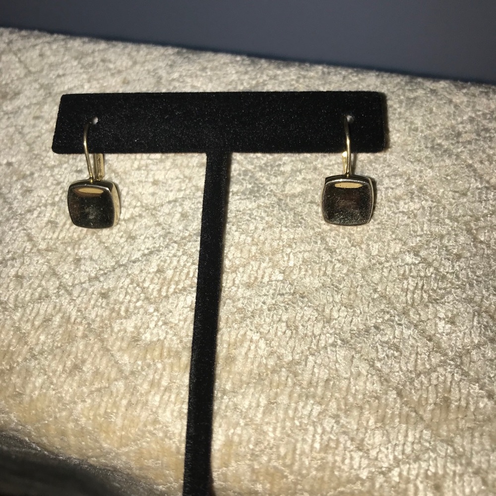 Ralph Lauren Gold tone lever back Earrings